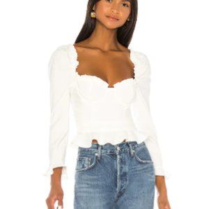 Majorelle- Corie Top In White